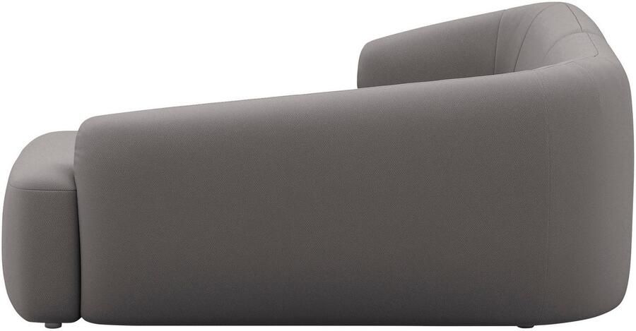 INOSIGN Hoekbank Nergal compacte afmetingen Breedte 216cm organisch design L-vorm Modern ontwerp eenvoudige uitstraling stijlvolle blikvanger in de woonkamer - Foto 3