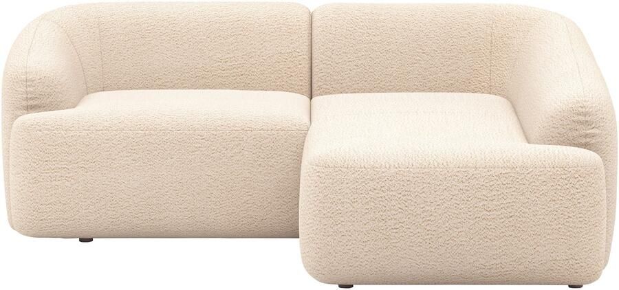 INOSIGN Hoekbank Nergal compacte afmetingen Breedte 216cm organisch design L-vorm Modern ontwerp eenvoudige uitstraling stijlvolle blikvanger in de woonkamer - Foto 7