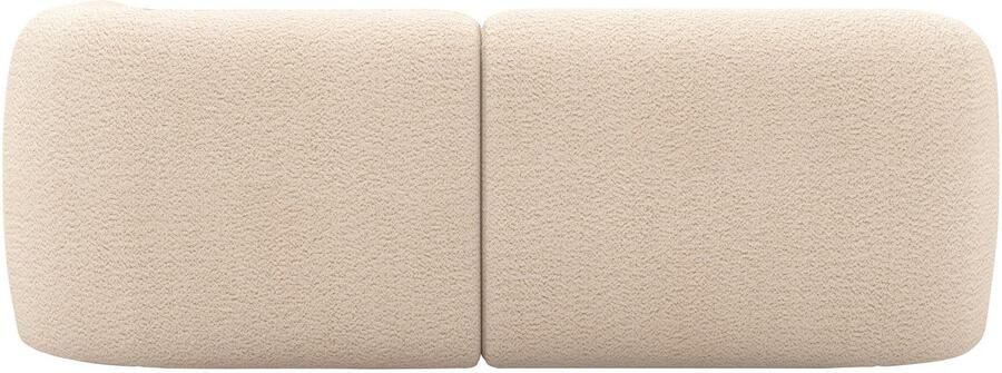 INOSIGN Hoekbank Nergal compacte afmetingen Breedte 216cm organisch design L-vorm Modern ontwerp eenvoudige uitstraling stijlvolle blikvanger in de woonkamer - Foto 6