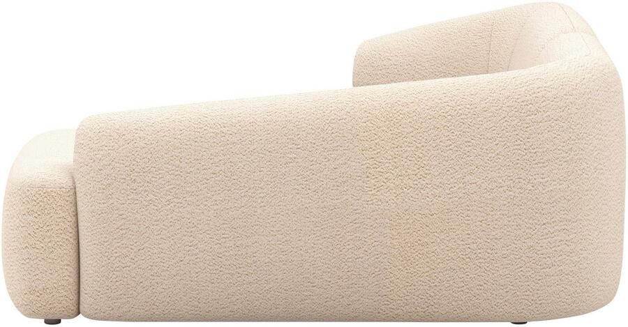 INOSIGN Hoekbank Nergal compacte afmetingen Breedte 216cm organisch design L-vorm Modern ontwerp eenvoudige uitstraling stijlvolle blikvanger in de woonkamer - Foto 4