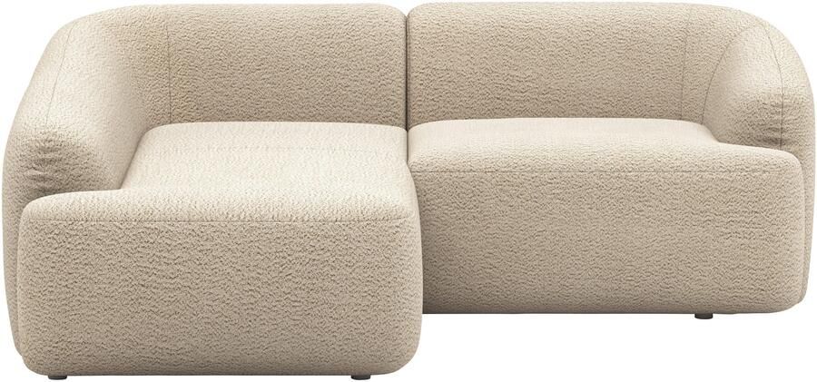 INOSIGN Hoekbank Nergal compacte afmetingen Breedte 216cm organisch design L-vorm Modern ontwerp eenvoudige uitstraling stijlvolle blikvanger in de woonkamer - Foto 6