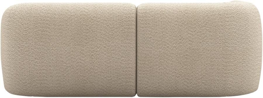 INOSIGN Hoekbank Nergal compacte afmetingen Breedte 216cm organisch design L-vorm Modern ontwerp eenvoudige uitstraling stijlvolle blikvanger in de woonkamer - Foto 5