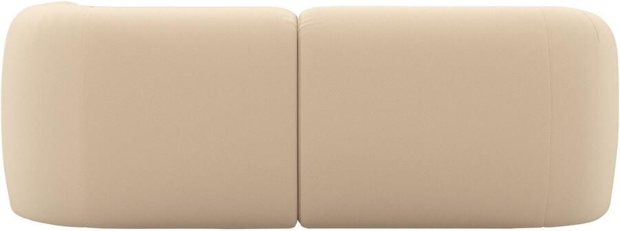 INOSIGN Hoekbank Nergal compacte afmetingen Breedte 216cm organisch design L-vorm Modern ontwerp eenvoudige uitstraling stijlvolle blikvanger in de woonkamer - Foto 5