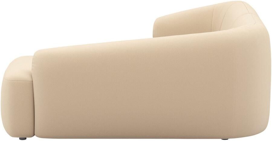 INOSIGN Hoekbank Nergal compacte afmetingen Breedte 216cm organisch design L-vorm Modern ontwerp eenvoudige uitstraling stijlvolle blikvanger in de woonkamer - Foto 3