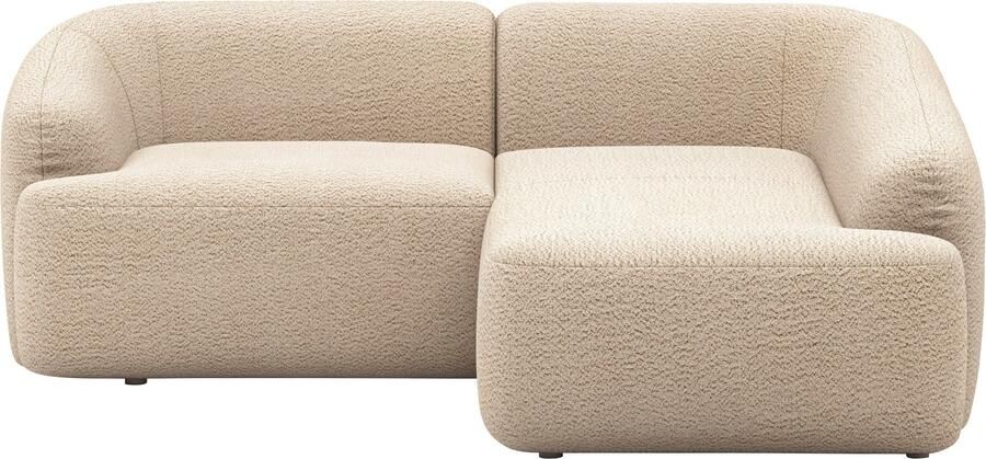 INOSIGN Hoekbank Nergal compacte afmetingen Breedte 216cm organisch design L-vorm Modern ontwerp eenvoudige uitstraling stijlvolle blikvanger in de woonkamer - Foto 5