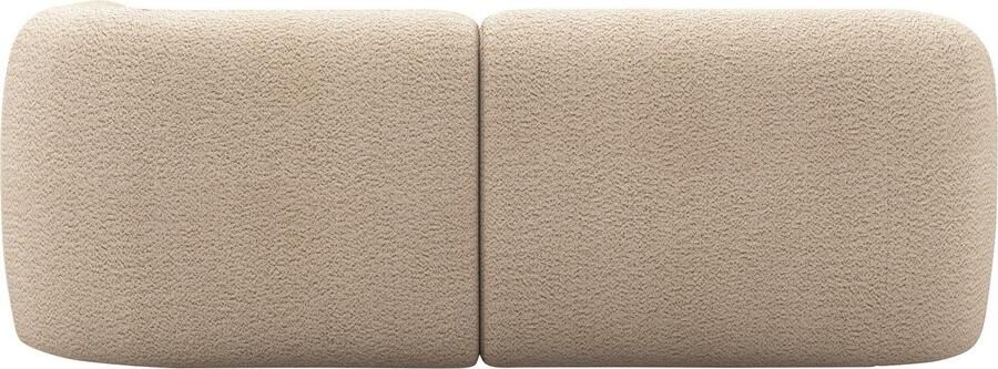 INOSIGN Hoekbank Nergal compacte afmetingen Breedte 216cm organisch design L-vorm Modern ontwerp eenvoudige uitstraling stijlvolle blikvanger in de woonkamer - Foto 4