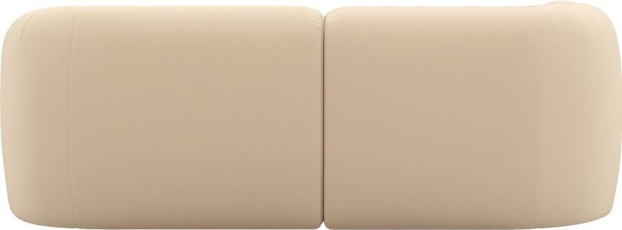 INOSIGN Hoekbank Nergal compacte afmetingen Breedte 216cm organisch design L-vorm Modern ontwerp eenvoudige uitstraling stijlvolle blikvanger in de woonkamer - Foto 4