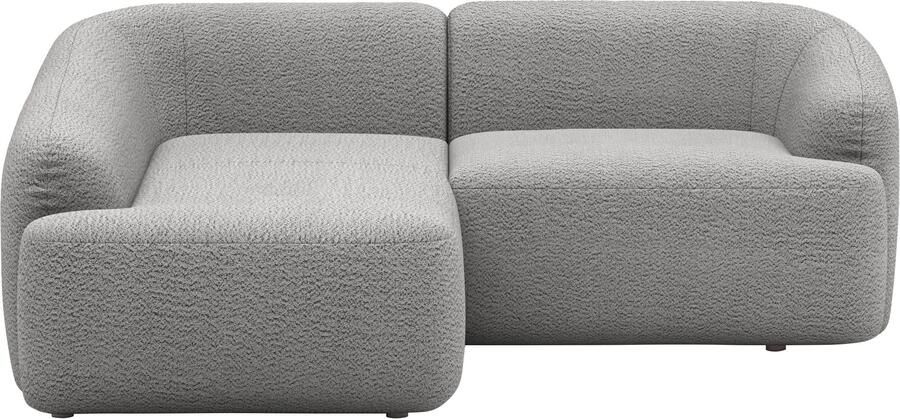 INOSIGN Hoekbank Nergal compacte afmetingen Breedte 216cm organisch design L-vorm Modern ontwerp eenvoudige uitstraling stijlvolle blikvanger in de woonkamer - Foto 5