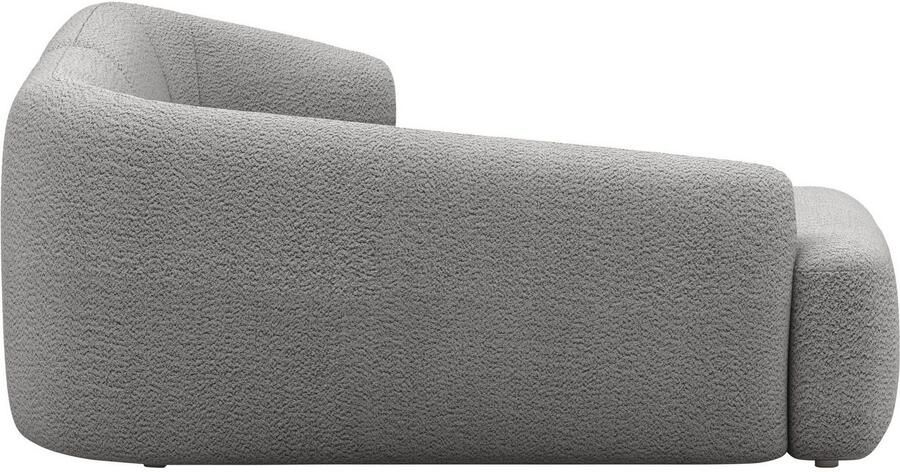 INOSIGN Hoekbank Nergal compacte afmetingen Breedte 216cm organisch design L-vorm Modern ontwerp eenvoudige uitstraling stijlvolle blikvanger in de woonkamer - Foto 3