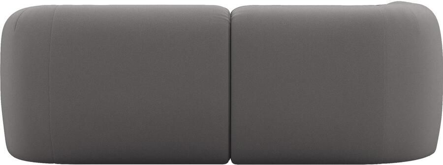 INOSIGN Hoekbank Nergal compacte afmetingen Breedte 216cm organisch design L-vorm Modern ontwerp eenvoudige uitstraling stijlvolle blikvanger in de woonkamer - Foto 4