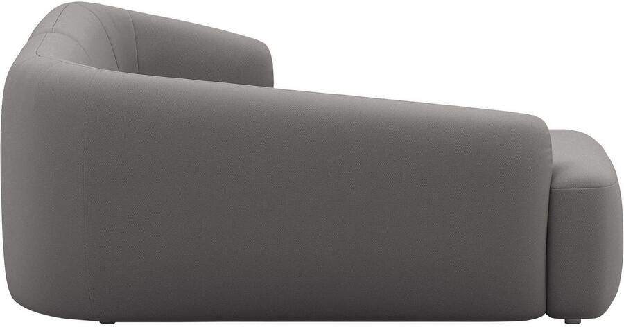 INOSIGN Hoekbank Nergal compacte afmetingen Breedte 216cm organisch design L-vorm Modern ontwerp eenvoudige uitstraling stijlvolle blikvanger in de woonkamer - Foto 3