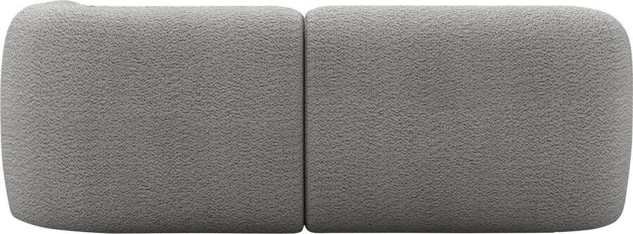 INOSIGN Hoekbank Nergal compacte afmetingen Breedte 216cm organisch design L-vorm Modern ontwerp eenvoudige uitstraling stijlvolle blikvanger in de woonkamer - Foto 4