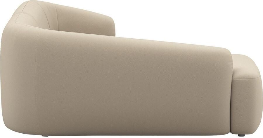 INOSIGN Hoekbank Nergal compacte afmetingen Breedte 216cm organisch design L-vorm Modern ontwerp eenvoudige uitstraling stijlvolle blikvanger in de woonkamer - Foto 3