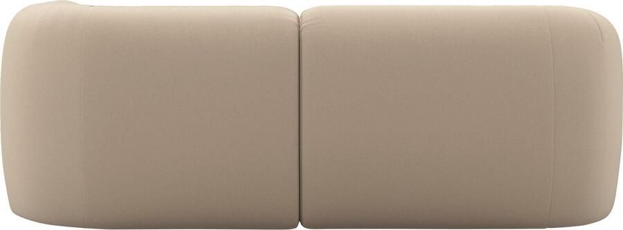 INOSIGN Hoekbank Nergal compacte afmetingen Breedte 216cm organisch design L-vorm Modern ontwerp eenvoudige uitstraling stijlvolle blikvanger in de woonkamer - Foto 4