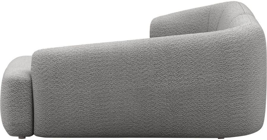 INOSIGN Hoekbank Nergal compacte afmetingen Breedte 216cm organisch design L-vorm Modern ontwerp eenvoudige uitstraling stijlvolle blikvanger in de woonkamer - Foto 3