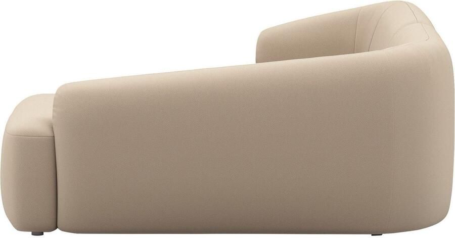 INOSIGN Hoekbank Nergal compacte afmetingen Breedte 216cm organisch design L-vorm Modern ontwerp eenvoudige uitstraling stijlvolle blikvanger in de woonkamer - Foto 3