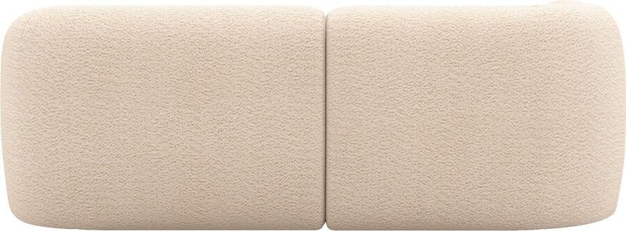 INOSIGN Hoekbank Nergal compacte afmetingen Breedte 216cm organisch design L-vorm Modern ontwerp eenvoudige uitstraling stijlvolle blikvanger in de woonkamer - Foto 5