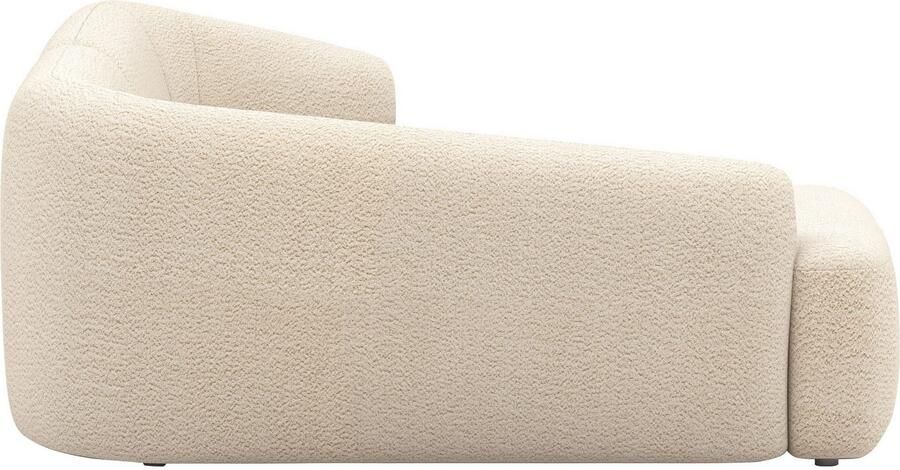 INOSIGN Hoekbank Nergal compacte afmetingen Breedte 216cm organisch design L-vorm Modern ontwerp eenvoudige uitstraling stijlvolle blikvanger in de woonkamer - Foto 4