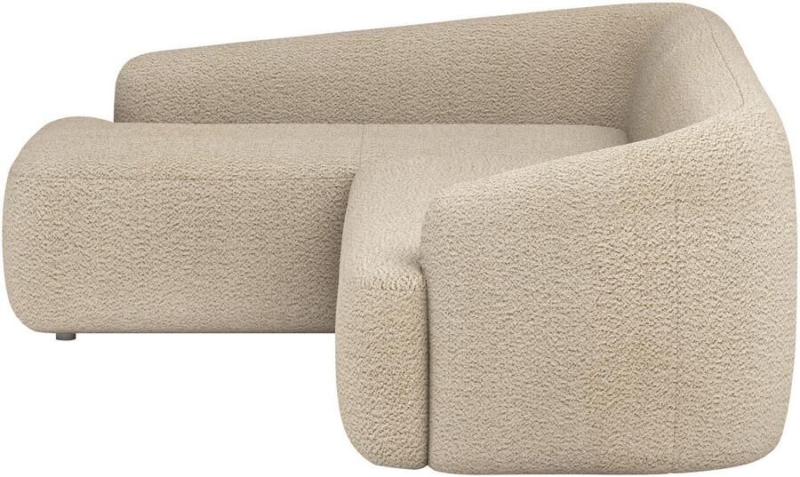 INOSIGN Hoekbank Nergal organisch design Breedte 296cm L-vorm Modern ontwerp eenvoudige uitstraling stijlvolle blikvanger in de woonkamer - Foto 2