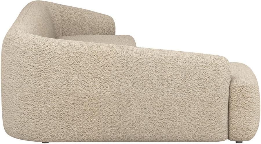 INOSIGN Hoekbank Nergal organisch design Breedte 296cm L-vorm Modern ontwerp eenvoudige uitstraling stijlvolle blikvanger in de woonkamer - Foto 3