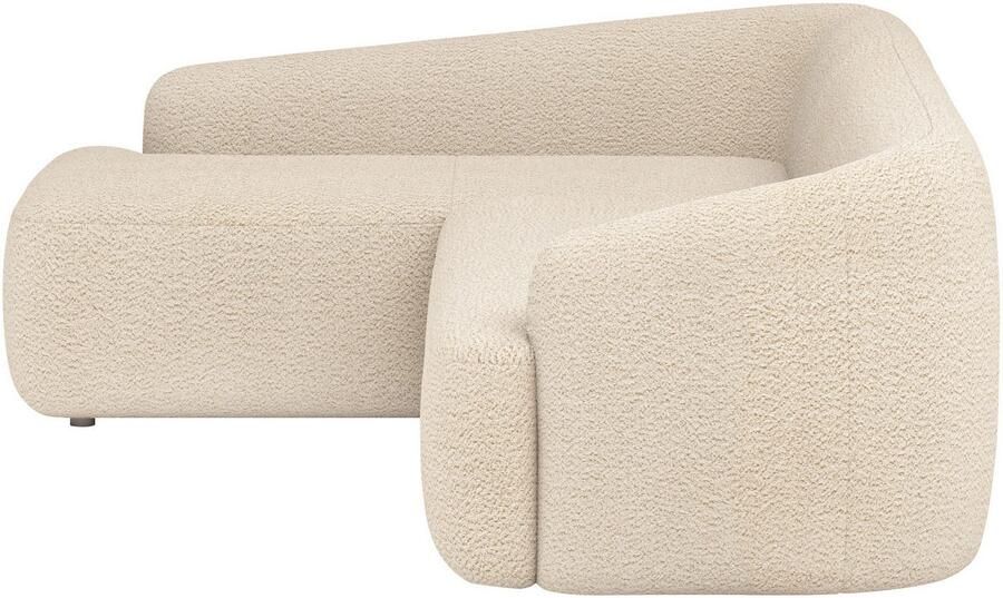 INOSIGN Hoekbank Nergal organisch design Breedte 296cm L-vorm Modern ontwerp eenvoudige uitstraling stijlvolle blikvanger in de woonkamer - Foto 2