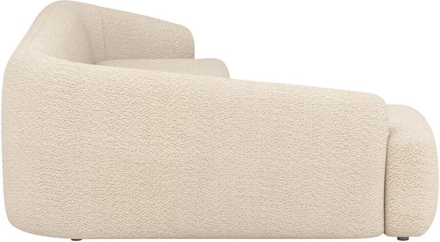 INOSIGN Hoekbank Nergal organisch design Breedte 296cm L-vorm Modern ontwerp eenvoudige uitstraling stijlvolle blikvanger in de woonkamer - Foto 3