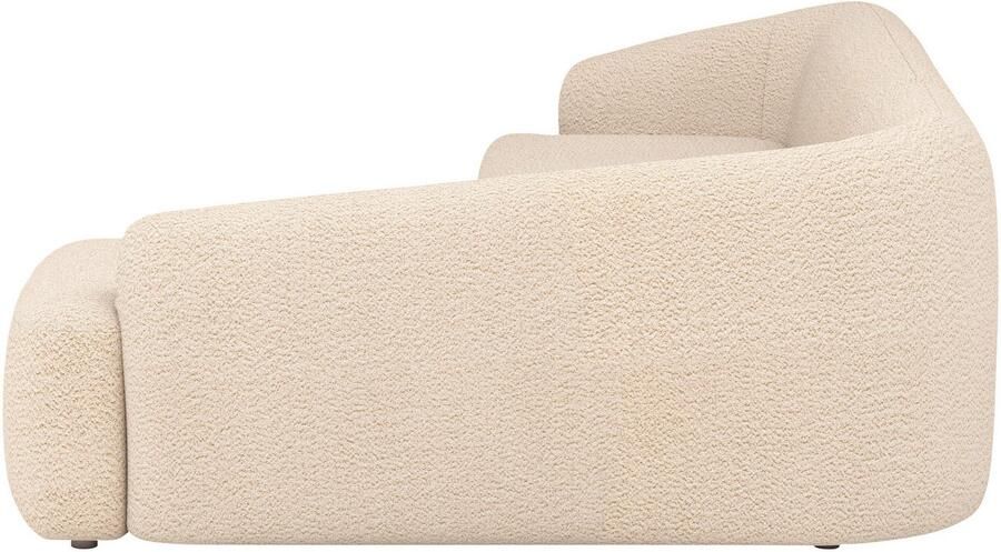 INOSIGN Hoekbank Nergal organisch design Breedte 296cm L-vorm Modern ontwerp eenvoudige uitstraling stijlvolle blikvanger in de woonkamer - Foto 3