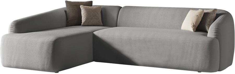 INOSIGN Hoekbank Nergal organisch design Breedte 296cm L-vorm Modern ontwerp eenvoudige uitstraling stijlvolle blikvanger in de woonkamer - Foto 4