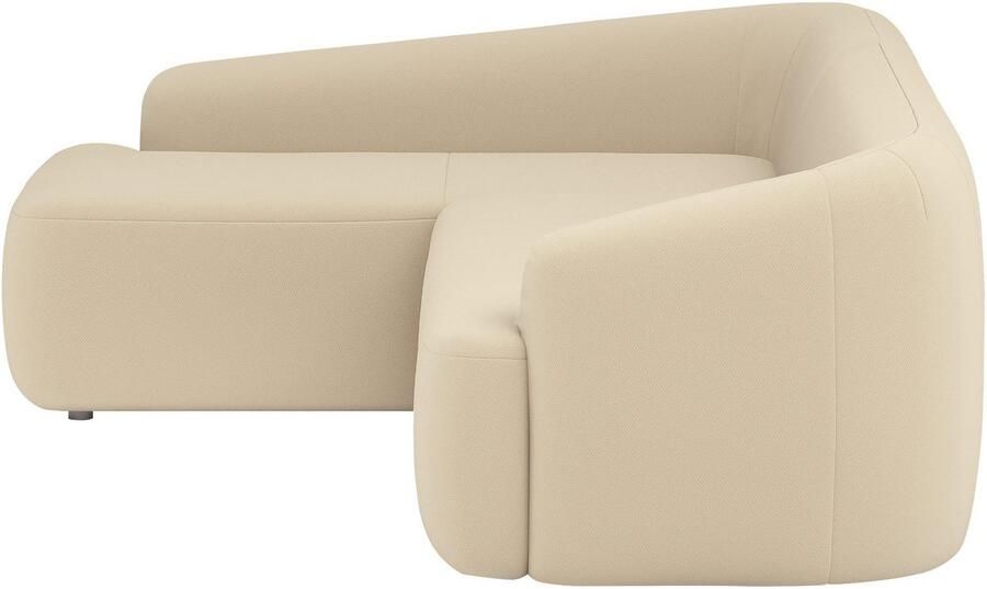 INOSIGN Hoekbank Nergal organisch design Breedte 296cm L-vorm Modern ontwerp eenvoudige uitstraling stijlvolle blikvanger in de woonkamer - Foto 2