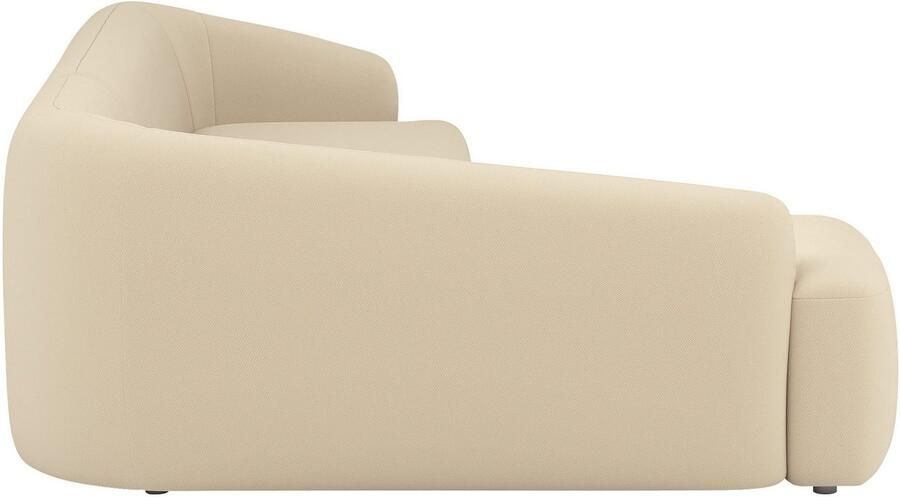 INOSIGN Hoekbank Nergal organisch design Breedte 296cm L-vorm Modern ontwerp eenvoudige uitstraling stijlvolle blikvanger in de woonkamer - Foto 3