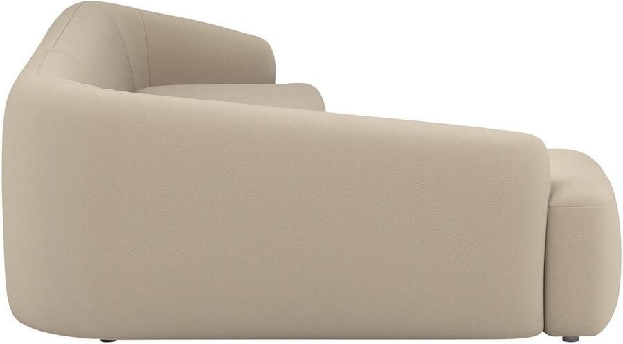 INOSIGN Hoekbank Nergal organisch design Breedte 296cm L-vorm Modern ontwerp eenvoudige uitstraling stijlvolle blikvanger in de woonkamer - Foto 3