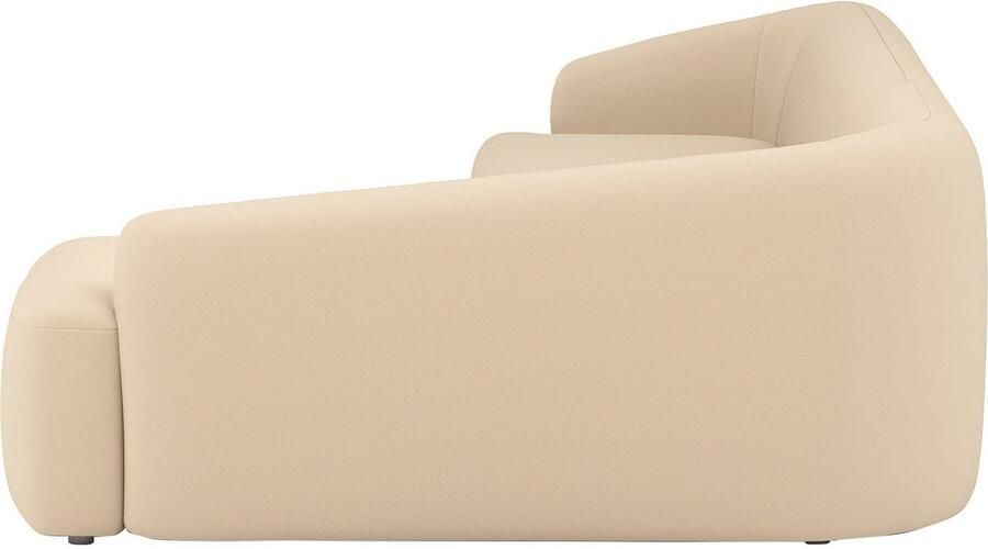 INOSIGN Hoekbank Nergal organisch design Breedte 296cm L-vorm Modern ontwerp eenvoudige uitstraling stijlvolle blikvanger in de woonkamer - Foto 3