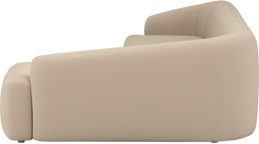 INOSIGN Hoekbank Nergal organisch design Breedte 296cm L-vorm Modern ontwerp eenvoudige uitstraling stijlvolle blikvanger in de woonkamer - Foto 3