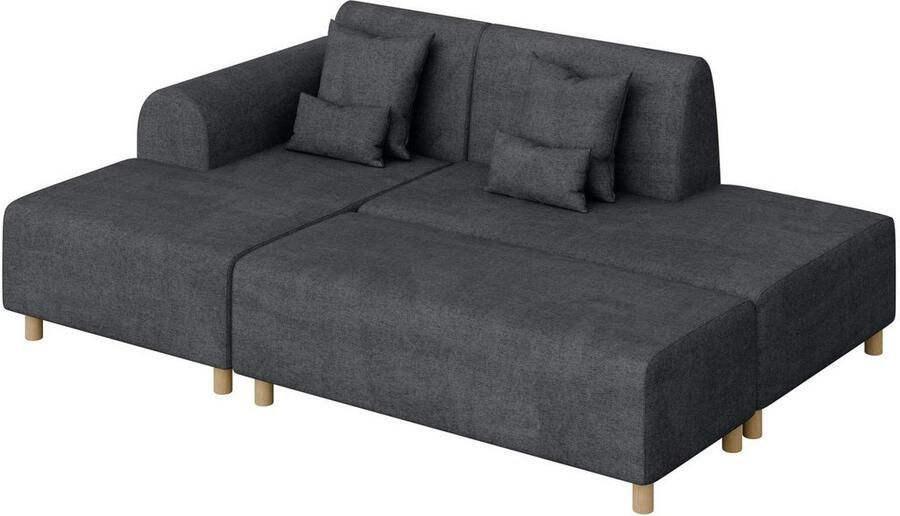 INOSIGN Hoekbank Suyala L-vorm met poef - Foto 2