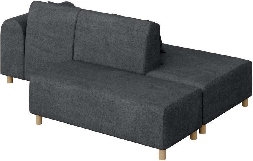 INOSIGN Hoekbank Suyala L-vorm met poef