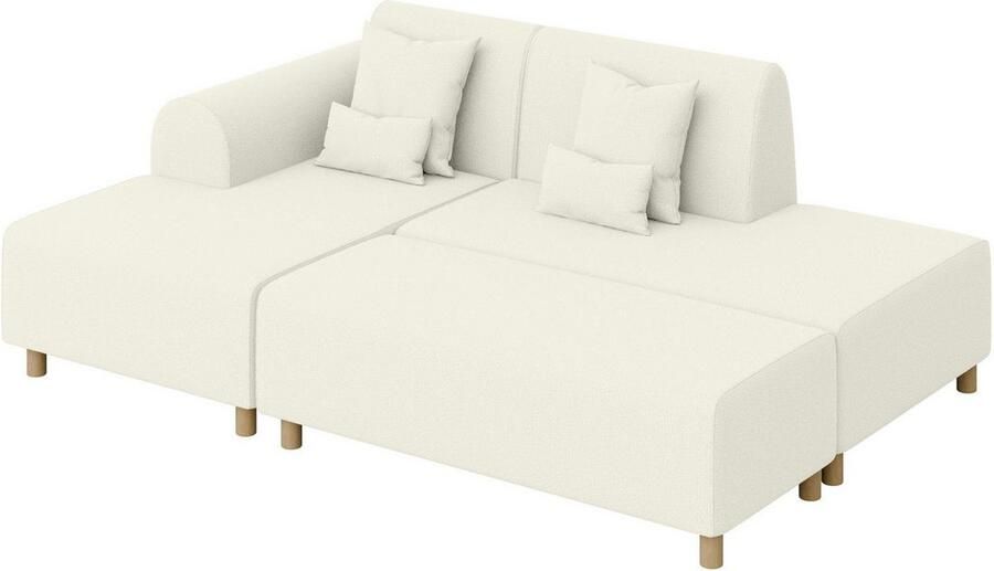 INOSIGN Hoekbank Suyala L-vorm met poef - Foto 2