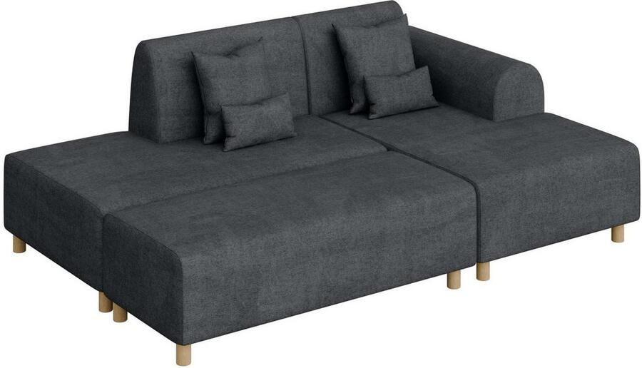 INOSIGN Hoekbank Suyala L-vorm met poef - Foto 2