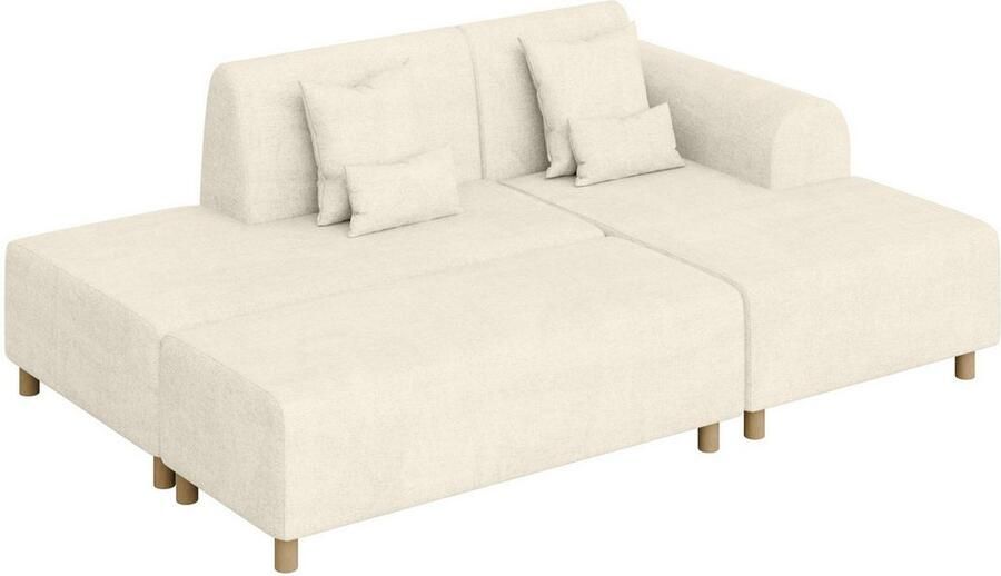 INOSIGN Hoekbank Suyala L-vorm met poef - Foto 2