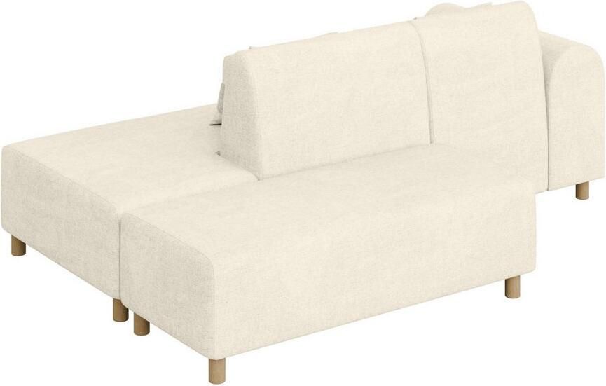 INOSIGN Hoekbank Suyala L-vorm met poef