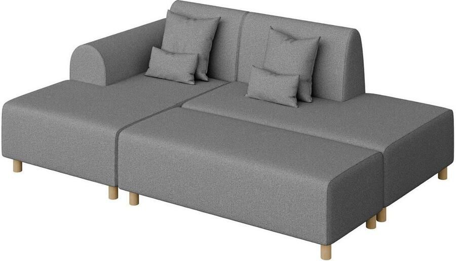 INOSIGN Hoekbank Suyala L-vorm met poef - Foto 2