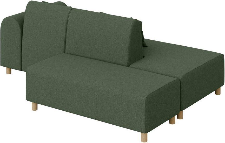 INOSIGN Hoekbank Suyala L-vorm met poef