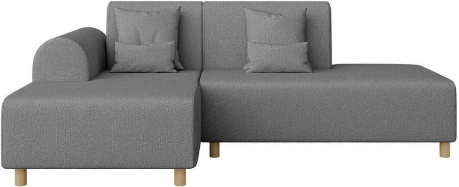 INOSIGN Hoekbank Suyala L-vorm met poef