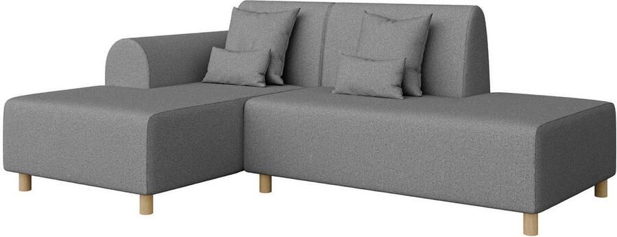 INOSIGN Hoekbank Suyala L-vorm met poef - Foto 4