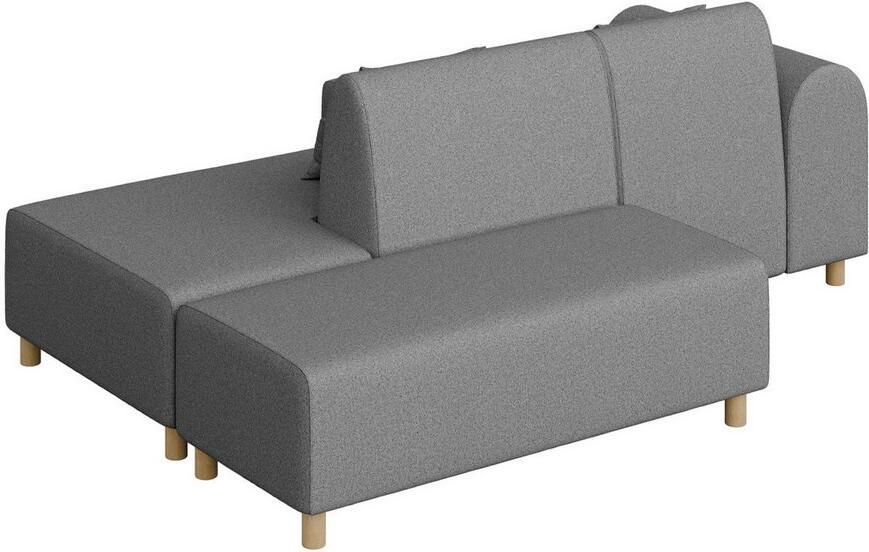 INOSIGN Hoekbank Suyala L-vorm met poef