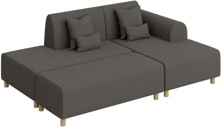 INOSIGN Hoekbank Suyala L-vorm met poef - Foto 2