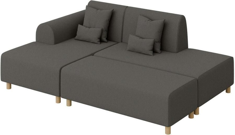 INOSIGN Hoekbank Suyala L-vorm met poef - Foto 2