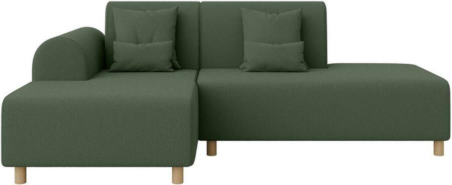 INOSIGN Hoekbank Suyala L-vorm met poef