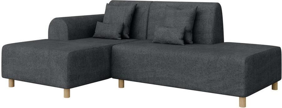 INOSIGN Hoekbank Suyala L-vorm met poef - Foto 2