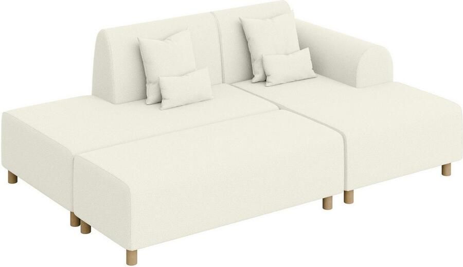INOSIGN Hoekbank Suyala L-vorm met poef - Foto 2