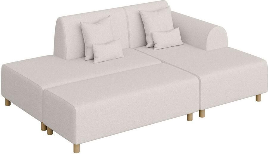 INOSIGN Hoekbank Suyala L-vorm met poef - Foto 2